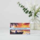 Carte de visite de navire nautique classique | Mar (Debout devant)