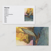 Carte de visite de navire pirate (Devant / Derrière)