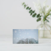 Carte de visite de neige (Debout devant)