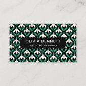 Carte de visite de neige géométrique moderne (Devant)