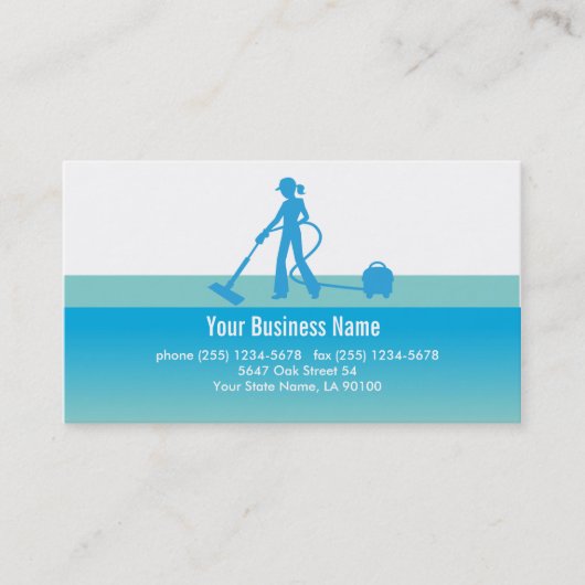 Carte de visite de nettoyage (Devant)