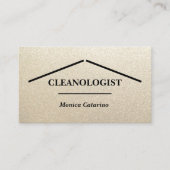 Carte de visite de nettoyage à domicile profession (Devant)