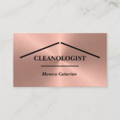 Carte de visite de nettoyage à domicile Rose brill (Devant)