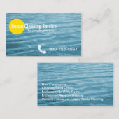 Carte de visite de nettoyage de la maison Blue Rip (Devant / Derrière)