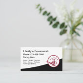 Carte de visite De Nettoyage De La Pression Et Du (Debout devant)