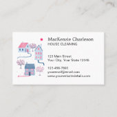 Carte de visite de nettoyage de maison (Devant)