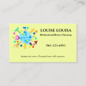 carte de visite de nettoyage de maison (Devant)