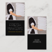 Carte de visite de nettoyage de maison, nettoyage (Devant / Derrière)