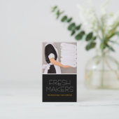 Carte de visite de nettoyage de maison, nettoyage (Debout devant)