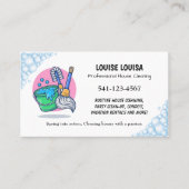 Carte de visite de nettoyage de maison professionn (Devant)