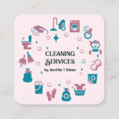 Carte de visite de nettoyage de noms multiples (Devant)