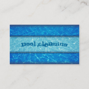 Carte de visite de nettoyage de piscine
