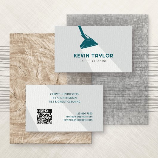 Carte de visite de nettoyage de tapis