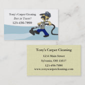 Carte de visite de nettoyage de tapis (Devant / Derrière)