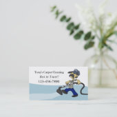 Carte de visite de nettoyage de tapis (Debout devant)