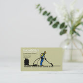 Carte de visite de nettoyage de tapis (Debout devant)