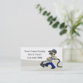 Carte de visite de nettoyage de tapis (Debout devant)