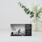 Carte de visite de nettoyage de tapis de décapant (Debout devant)