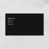 Carte de visite de nettoyage de tapis de décapant (Dos)