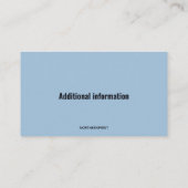 Carte de visite de nettoyage de tapis modifiable (Dos)