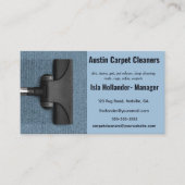 Carte de visite de nettoyage de tapis modifiable (Devant)