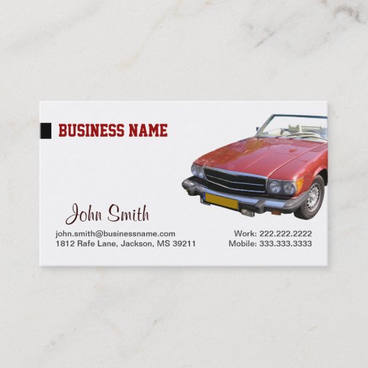 Carte de visite de nettoyage et de détails de la v (Devant)