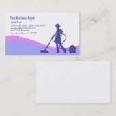 Carte de visite de nettoyage illustré (Devant / Derrière)