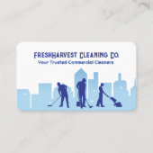 Carte de visite de nettoyage Janitorial (Devant)