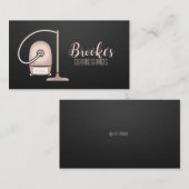 Carte de visite de nettoyage rose (Devant / Derrière)