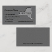 Carte de visite de New York look de pierre sculpté (Devant / Derrière)
