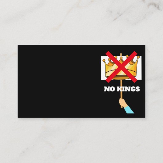 Carte de visite de No Kings (Dos)