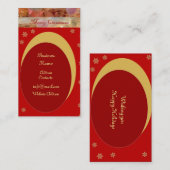 Carte de visite de Noël (Devant / Derrière)