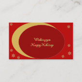 Carte de visite de Noël (Dos)