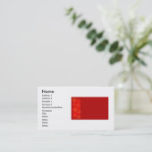 Carte de visite de Noël (Debout devant)