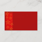 Carte de visite de Noël (Dos)