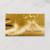 Carte de visite de Noël d'or (Dos)