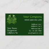 Carte de visite de noeud céleste de crabe vert (Devant)