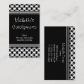 Carte de visite de , noir et blanc (Devant / Derrière)
