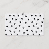 Carte de visite de noir et d'or de silhouette de (Dos)