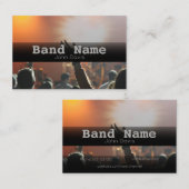 Carte de visite de nom de bande simple (Devant / Derrière)