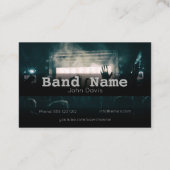 Carte de visite de nom de bande simple (Dos)