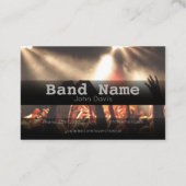 Carte de visite de nom de bande simple (Dos)