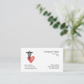 Carte de visite de nomination du cardiologue (Debout devant)