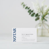 Carte de visite de notaire (Debout devant)