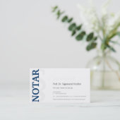 Carte de visite de notaire (Debout devant)