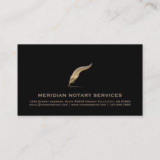 Carte de visite de notaire professionnel (Devant)