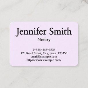 Carte de visite de notaire simple et personnalisab