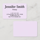 Carte de visite de notaire simple et personnalisab (Devant / Derrière)