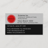 Carte de visite de notaires modifiables (Devant)