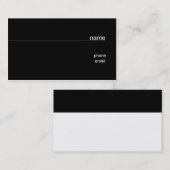 Carte de visite de note (Devant / Derrière)